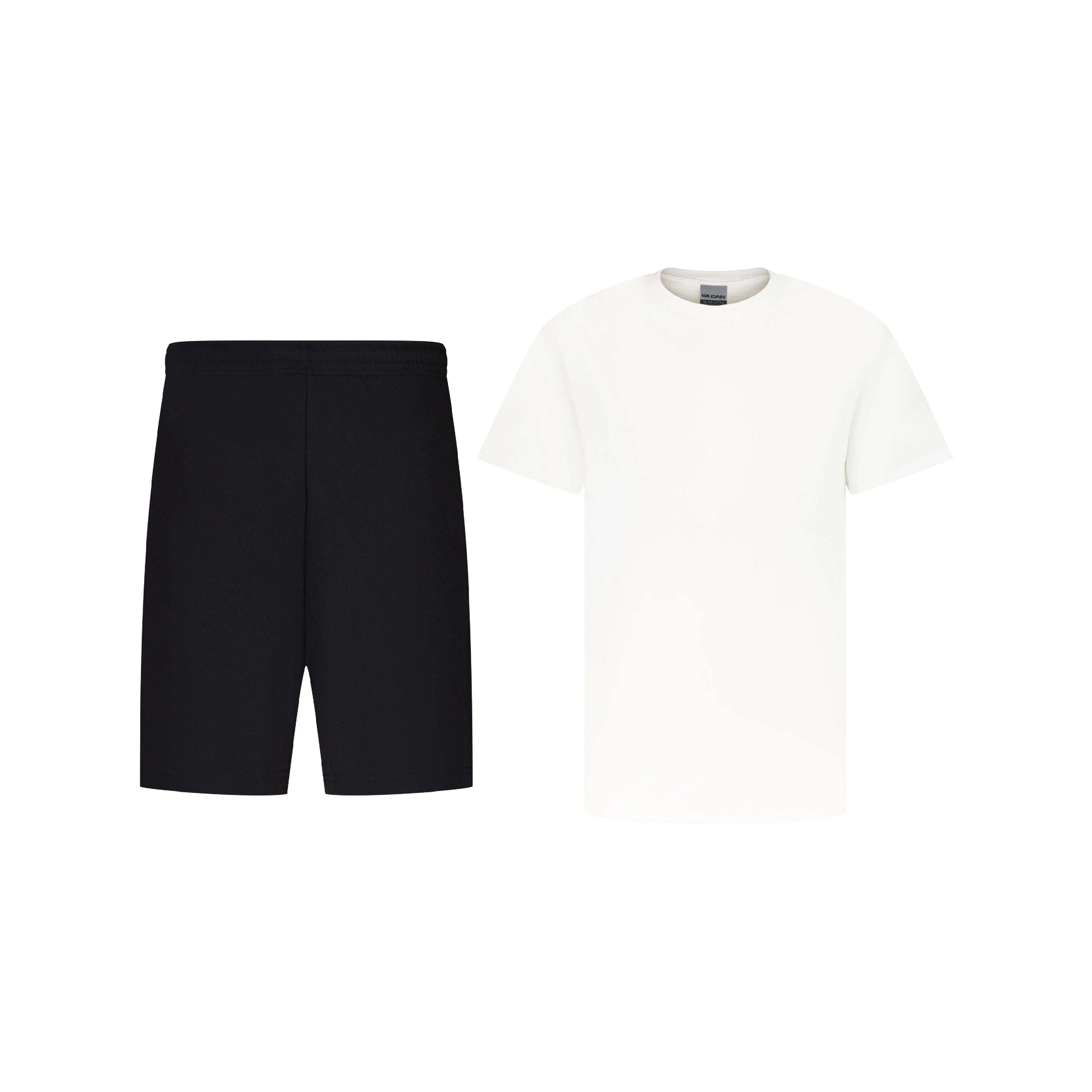 BLACK SHORTS + T-SHIRT SET