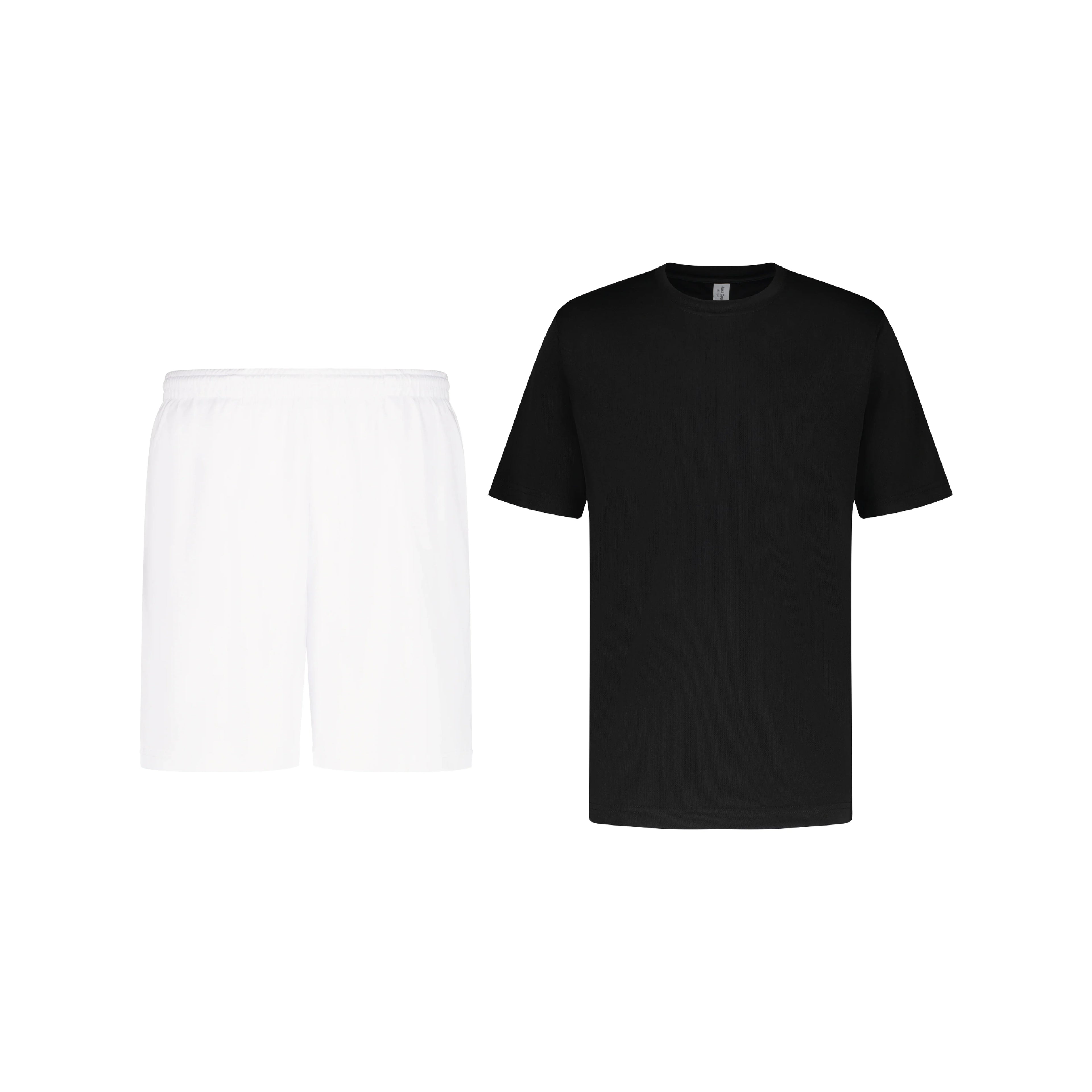 WHITE SPORT SHORTS SET + SPORT T-SHIRT
